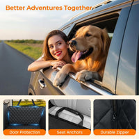 URPOWER Dog Car Seat Cover for Back Seat - All Black / Standard - 54" Length - image 4