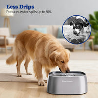 All Stainless Steel Dog Water Bowl No Spill - Sliver / 4L - image 4