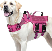 Dog Harness for Large Dogs - Pink / XL(Neck:21-32",Chest:26-39"),75-135 lbs