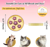 Ceramic Slow Feeder Cat Bowl, 6.3" Whisker Friendly Anti-Vomit - Purple - image 2