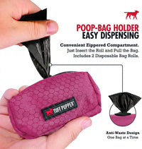 Tuff Pupper Dog Poop Bag Holder, Works with Any Dog Leash - Pink - image 3
