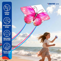 SGftre Colorful Butterfly Kite - Light Blue+Light Pink - image 3