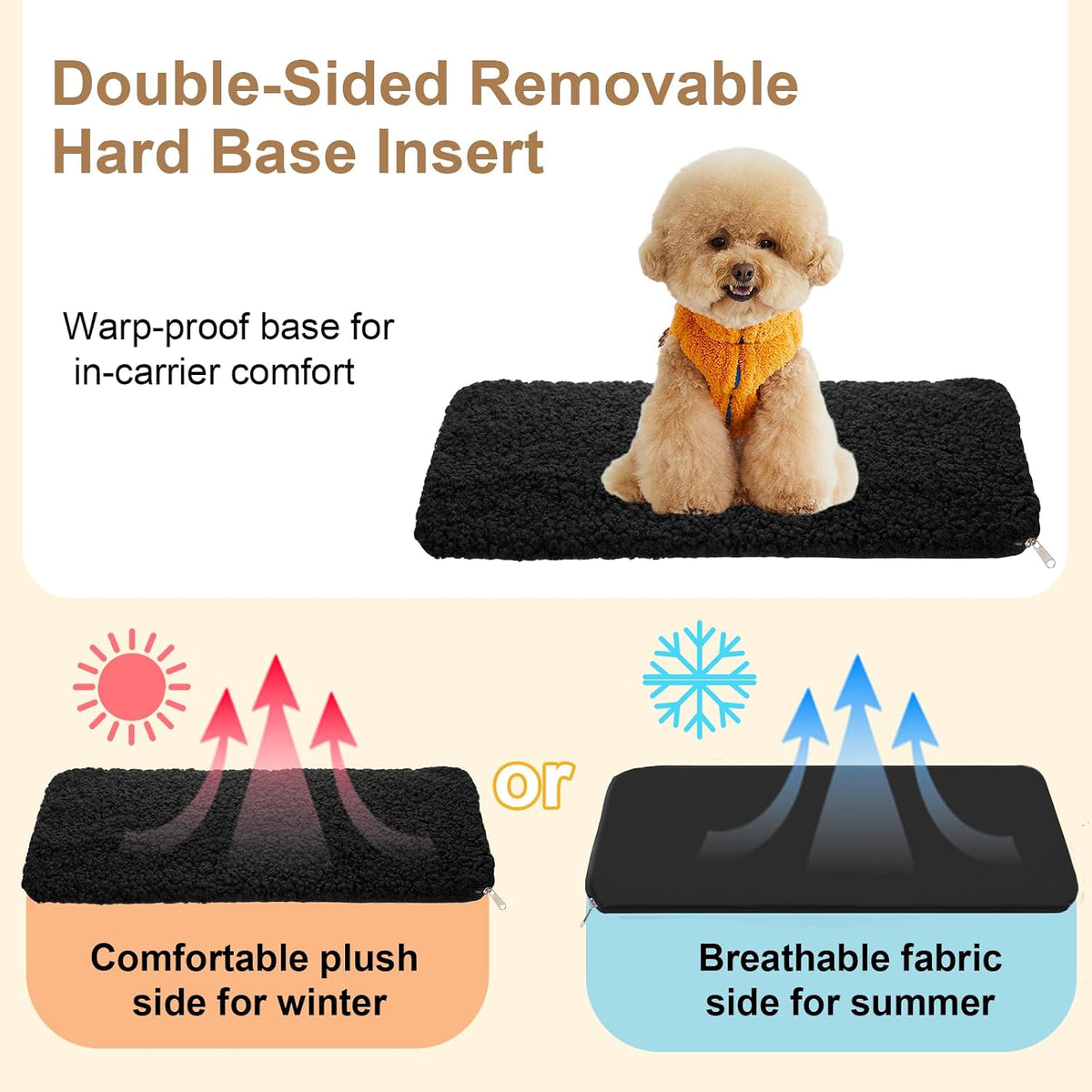 Dog Purse Carrier for Small Dogs Cats Rabbits Up to 12lbs - Black - image 4