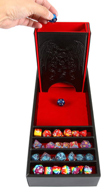 Forged Dice Co. Citadel Dice Tray and Tower, Storage Box - Red - image 2