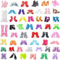 50Pairs Doll Shoes Replacement Different Assorted Colors Doll Flat - Doll Shoes