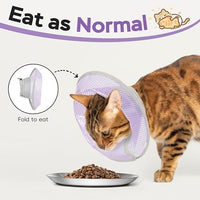 Cat Cone Collar Soft to Stop Licking After Surgery, Waterproof Lightweight Recovery Collar for Cats and Small Dogs, Elizabeth Plastic Cone Alternative, Neck Pillow to Prevent Scratches