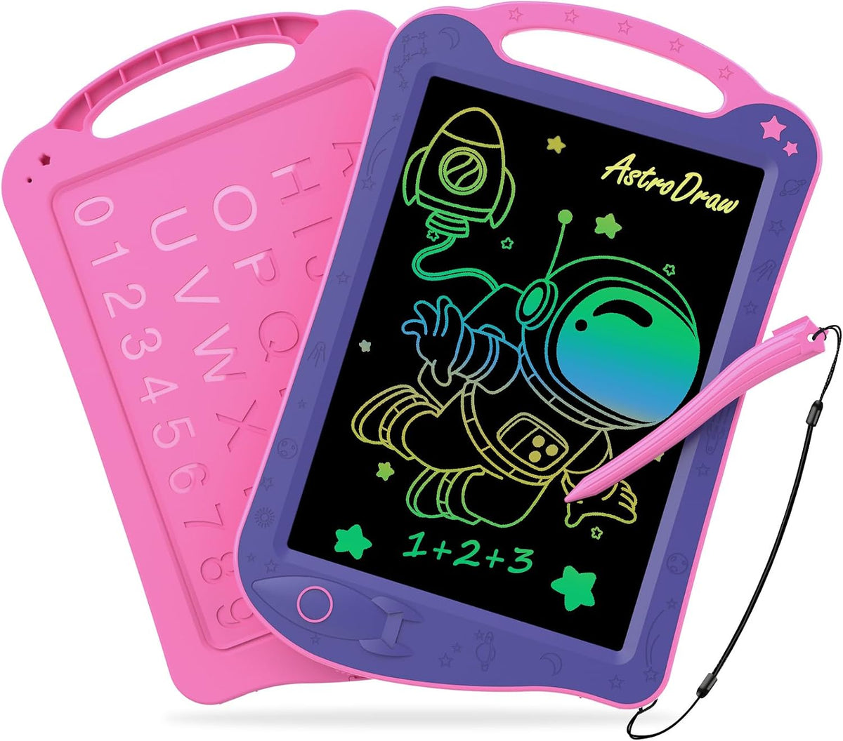Astrodraw Drawing Pad, LCD Writing Tablet for Kids - Purple/Pink