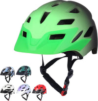 Kids Bike Helmet, Toddler Youth Helmet for Boys Girls, Ages 3-5 - Gradient Green Black / 50cm-57cm/19.7''-22.4''