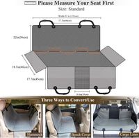 VIVAGLORY Dog Seat Cover Dog Hammock, Standard - Standard (width 52") / Grey - image 4