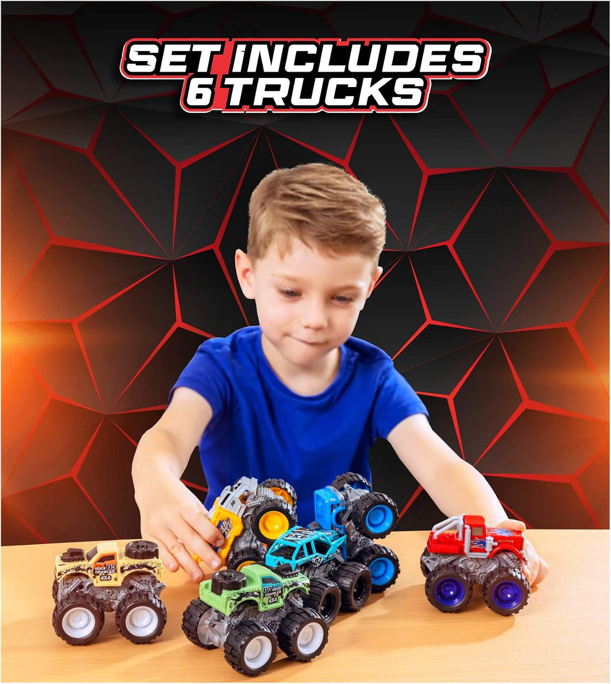 6 Pack Monster Trucks Toys for Boys and Girls - image 2
