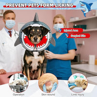 KOOLTAIL Dog Cone Collar Alternative After Surgery, Soft Inflatable Dog Neck Cone for Medium Large Dogs, Adjustable Pet Donut Recovery E Collar with Enhanced Anti-Licking Does Not Impede Vision M