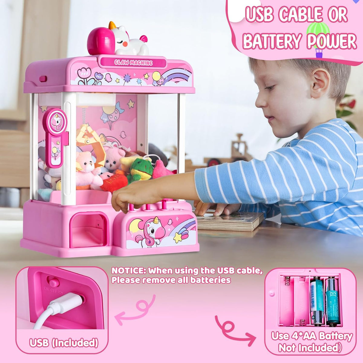 CWLAKON Claw Machine for Kids Boys Dinosaur Toys - Pink - image 3