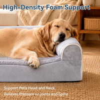 WESTERN HOME Orthopedic Dog Bed Washable Couch for Large Senior Dog - Grey / 42" x 30" x 7.5" - image 2