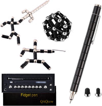 Fidget Pen, Decompression Magnetic Fidget Toy Pen - Black