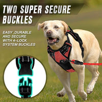 BARKBAY No Pull Dog Harness Front Clip Heavy Duty Reflective Easy Control Handle for Large Dog Walking(Rio Red,M)