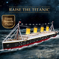 CubicFun Titanic 3D Model Ship Puzzle with LED Lights - Realistic - image 2