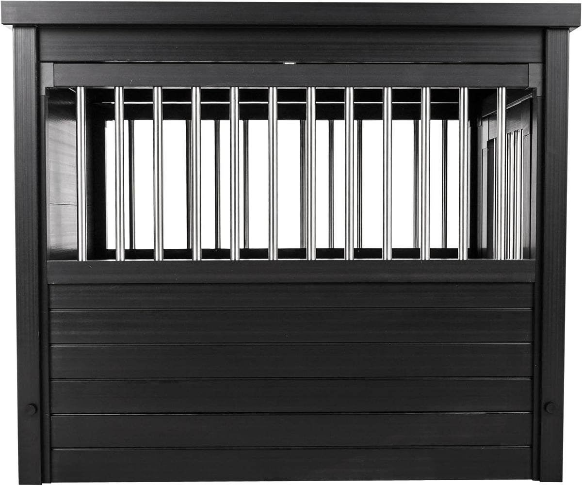 New Age Pet ECOFLEX Large Furniture Style Dog Crate & End Table - Black / 29.5"L x 21.1"W x 25.2"H - image 2