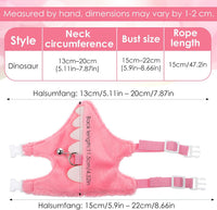 Ferret Harness and Leash Set Small Animals Vest Harness with Safe - Pink - image 2