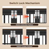 32 Inch Heavy Duty Wooden Dog Kennel End Table with Double Door Design and Secure Locks, Indoor Pet Crate Furniture for Medium Dogs, Decorative Home Cage Design,Aged Black