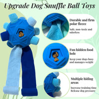 Interactive Snuffle Ball for Dog Toys Unbreakable Upgrade Ball Toy – Essentials for Dogs - Blue - image 3