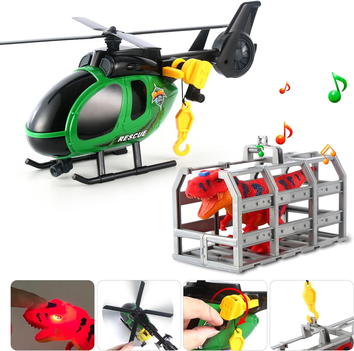 Dwi Dowellin Toddler Boy Toys for 3 4 5 6 Year Old - Dinosaurs Truck - image 3