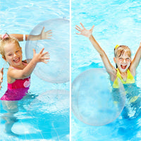 Zhanmai 6 pack of inflatable clear beach balls, 16 inch, for pool and party decorations - view 6
