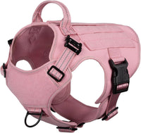 Tactical Dog Harness for Large Dogs, Reflective No Pull Dog Vest - Small (Pack of 1) / Pink
