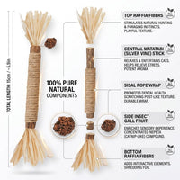 Cat Toys 12PCS Mix Catnip Chew Rope Silvervine Stick for Indoor Cat – Essentials for Cats - MIX-12PACK - image 3