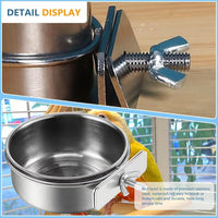 2Pcs Stainless Steel Bird Feeding Bowls - image 3