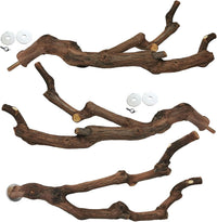 Natural Parrot Perch Bird Stand Pole Wild Grape Stick Paw Grinding - Wild Grape Stick 3 Pcs