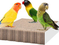 KATUMO Parrot Toys, 7.87 Inch Conure Shredder Foraging Chew Toys Bird Perch Stand Cardboard - Large