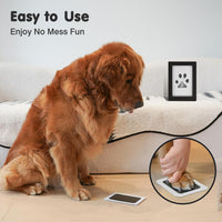 Inkless Paw Print Kit for Dogs, Cats & Babies - Black Pad,Black Wood Frame / 2-Pack,Medium - image 2