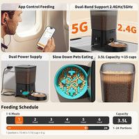 HoneyGuaridan Automatic Cat Feeder for 2 Cats - S25 - image 4