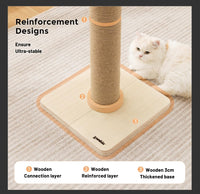35'' Tall Cat Scratching Post for Indoor Cats Adults – Essentials for Cats - Natural - image 3