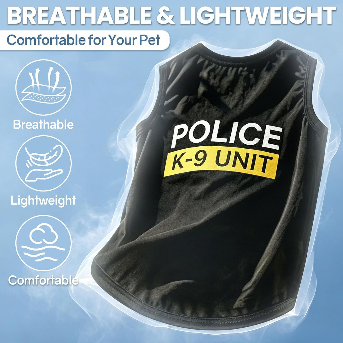 Dog Costumes, K9 Police Shirt - XS-(1~3 lbs) - image 2