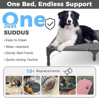 Elevated Dog Bed for Large Dogs 120lb - XL (48"L x 36"W x 9"H) / Grey - image 3