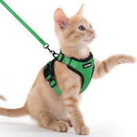 rabbitgoo Cat Harness and Leash Set, Escape Proof Vest - Xxs / Grass Green