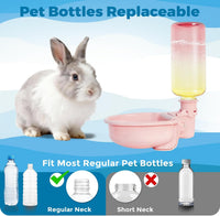VANNON Gravity Pet Water Bowl, Grey - 16oz / D-Gradient Pink - image 2