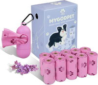 Dog Poop Bags Rolls with Dispenser 150 Count Biodegradable Bags - 1 Count (Pack of 150) / B-Purple(Lavender)-1 Dispenser+150 Bags
