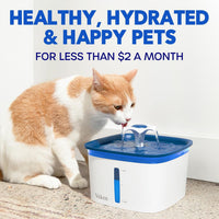 Veken Cat Water Fountain Filters, F1 Series - 16 Filters+16 Sponges (8 month supply) - image 2