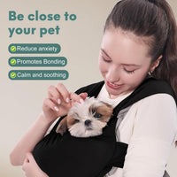 Supet Dog Sling Carrier for Small Pet - Black / Regular - image 4