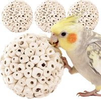 4PCS Bird Toys Sola Balls 2.36'', Bird Foraging Toy - 4 PK