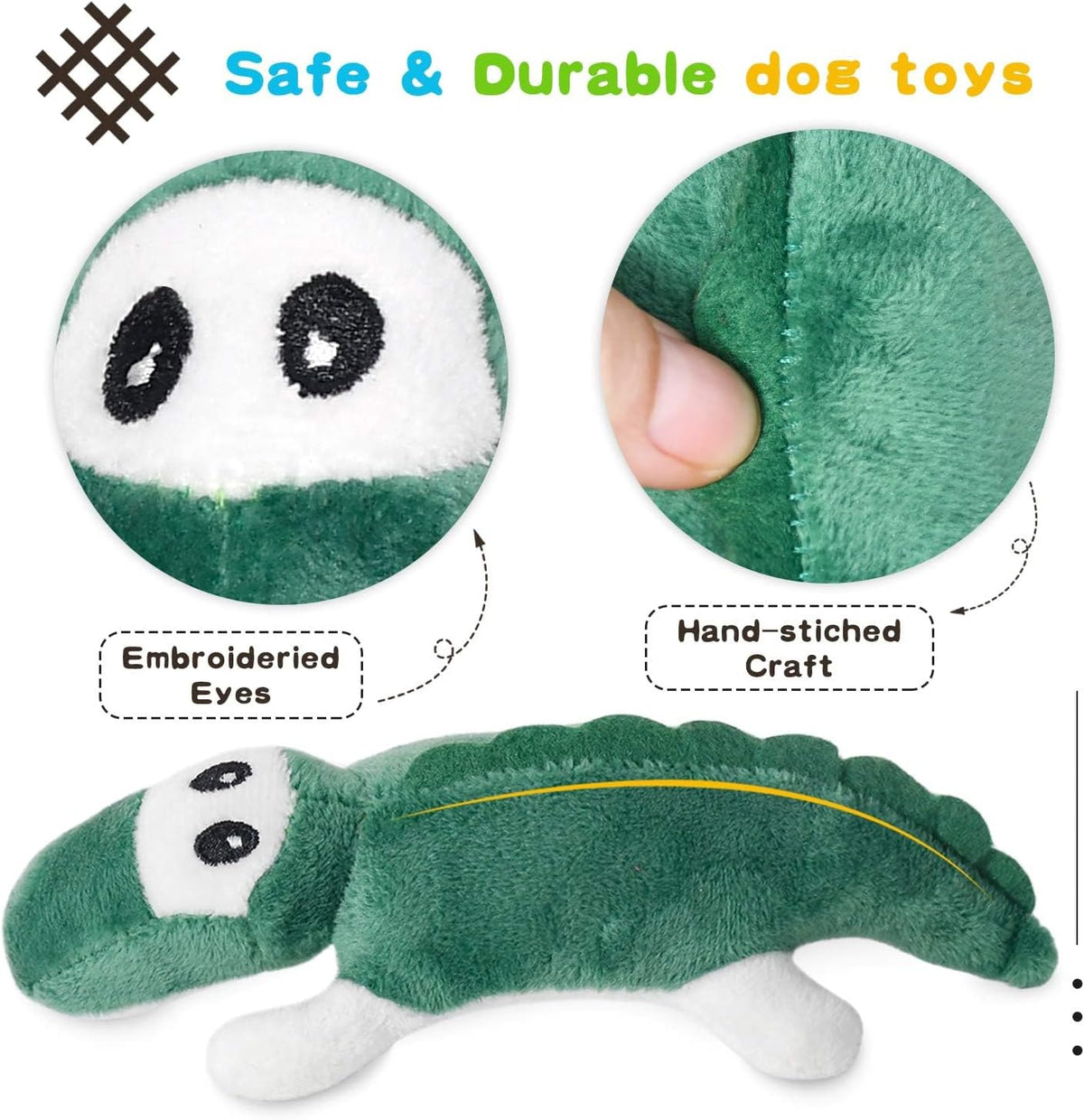 LEGEND SANDY Tough Dog Toys - 12 Pack Mixed Animals - image 3