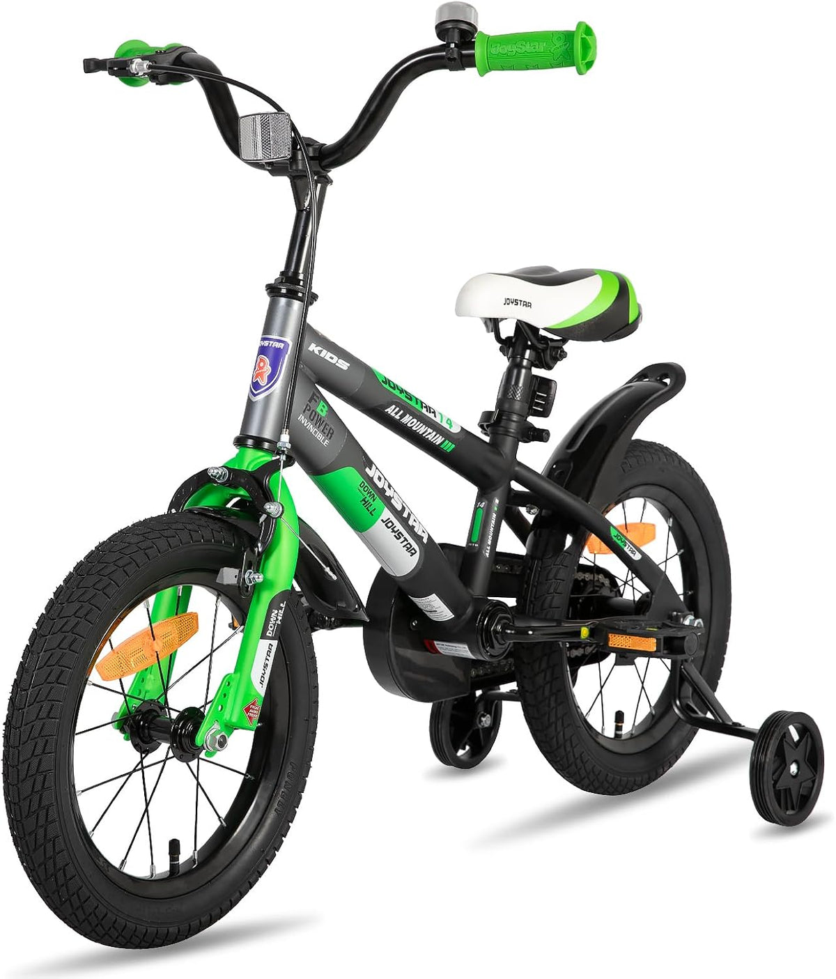 JOYSTAR New Berry Kids Bike for Boys and Girls Ages 3-10Y – Fun for Kids & Family - Green / 14 Inch Wheels - image 4