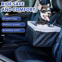 Dog Car Seat for Small Pets Under 20lbs - Black-20lbs / Nylon - image 4