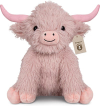 Wepop 5lbs Highland Cow Weighted Stuffed Animals 22in Giant Highland - Highland Cow-pinkz