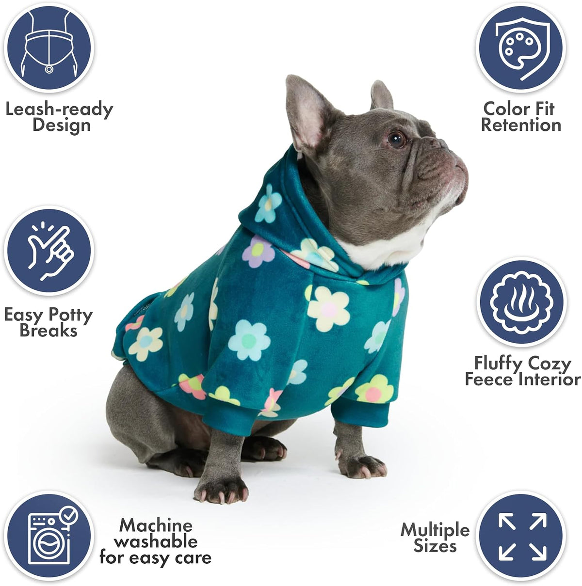 Spark Paws Dog Hoodie, Buttery-Soft Sweater Sweatshirt - Daisy / X-Large - image 3