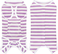 Comprehensive Post-Surgery Dog Recovery Suit: Premium Cotton - Purple / XS-(1~3lb) | Chest(~11.1")