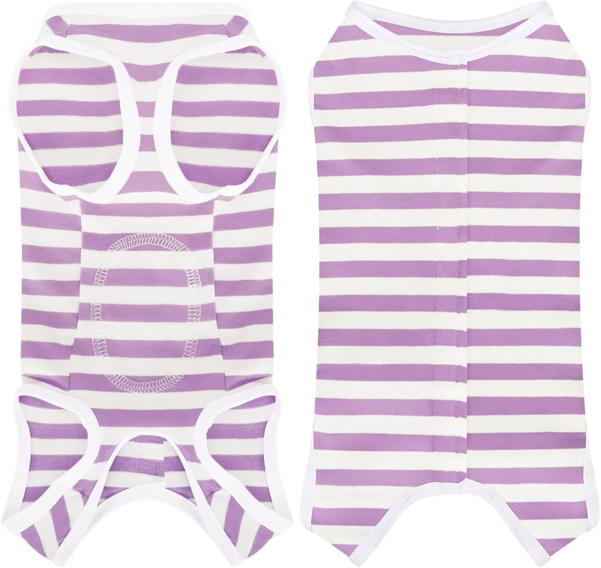 Comprehensive Post-Surgery Dog Recovery Suit: Premium Cotton - Purple / XS-(1~3lb) | Chest(~11.1")
