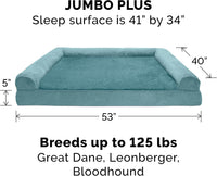 Furhaven Orthopedic Dog Bed for Large Dogs w/ Removable Bolsters - Jumbo Plus / Deep Pool - image 2